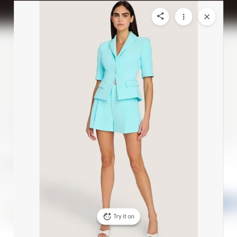 Generation Love Melbourne Crepe Aqua  Blazer  Rare Size XXL - Picture 5 of 10